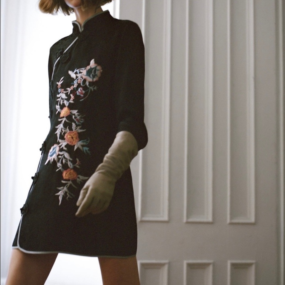 Zara Embroidered Dress, XS. NWT!